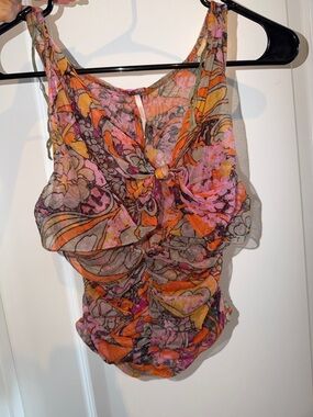 Free people mesh top